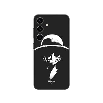 Capa Maniacase para Samsung Galaxy S24 FE | Monkey D. Luffy Preto e Branco - 1