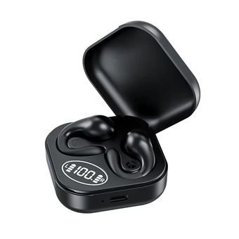 Auriculares CHRONUS | Bluetooth | condução óssea | display de bateria | som HiFi | Preto - 1
