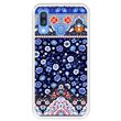 Capa Tpu Hapdey para Samsung Galaxy A40 2019 | Design Padrão Tribal de Tapete Indiano - Transparente