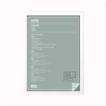 Moldura Erik Editores | 50x70 cm | MDF - Branco - 1