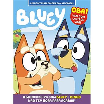 Bluey Prancheta Para Colorir Com Atividades - 1