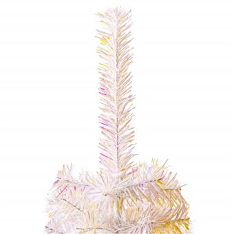 Árvore de Natal Artificial com Pontas Iridescentes vidaXL | 180 cm | PVC  Branco - Árvores de Natal - Compra na 