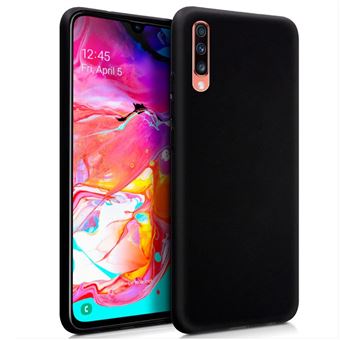 Capa traseira para Samsung A705 Galaxy A70 COOL em Silicone (Preto) - 1