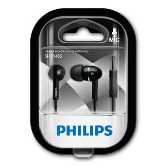 Auriculares Philips SHE1455BK/10 Preto