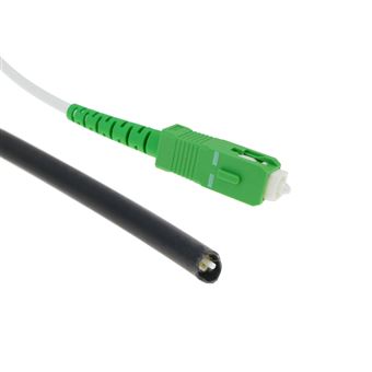 Cabo de Fibra Ótica BeMatik SC/APC Simplex Monomodo G657A2 9/125 de 20m OS2 - 1