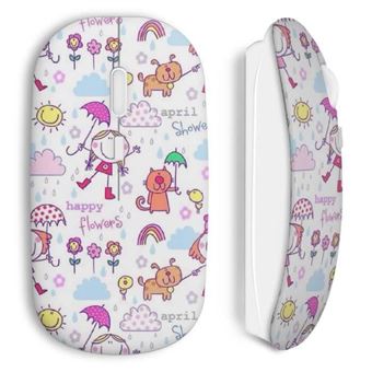 Rato Wireless Maniacase Flores Felizes Mouse - 1