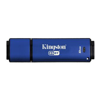 Unidade de Memória Usb Kingston Technology DataTraveler Vault Privacy 3.0 Anti-Virus 8GB | Azul - 1