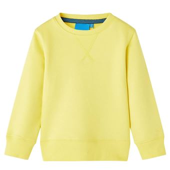 Sweatshirt para criança | vidaXL | amarelo-claro 116 | 5 a 6 anos - 1