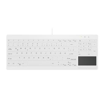 Teclado com Fios Contour Design Active Key AK-C7412 | Idioma: Alemão | Branco - 1