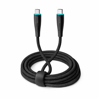 Cabo Type-C para Type-C 60W 1,9M Modorwy MC5116-T | Preto - 1