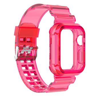 Bracelete de Silicone anti-risco, à prova de queda Magunivers para Apple Watch Series 8/7 41mm/6/5/4/SE/SE (2022) 40mm/3/2/1 38mm - rosa - 1