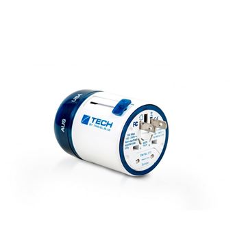 Adaptador de Energia C-TECH TB-270 | Azul, Branco - 1
