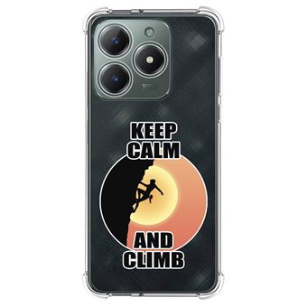 Capa de Silicone TUMUNDOSMARTPHONE anti-choque para Realme C61 / C63 4G design Mulher Escalada Desenhos - 1