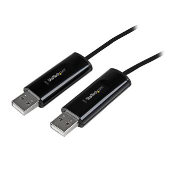 Cabo Kvm StarTech.com Cabo de comutador KM com transferência de ficheiro para Mac e computador Windows - USB 2.0 | Preto - 1