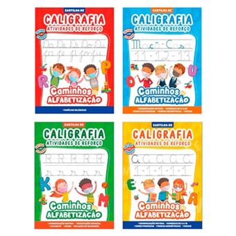 Coleção Caligrafia E Atividades De Reforço - Kit Com 4 Cartilhas - 1