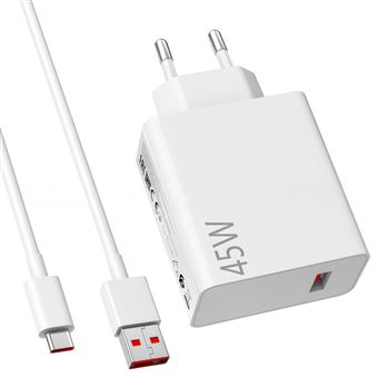 Carregador Rápido V-REEL QT07 | 45W PD com cabo Type-c 1m para Xiaomi/Redmi | Branco - 1