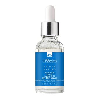 Sérum para Pele Seca skinChemists | Óleo de Marula 4%, Q10 1%, Óleo de Rosa Mosqueta 4% | para todos os tipos de pele | 30ml - 1