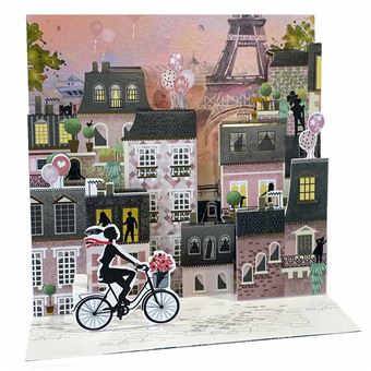 Postal Pictura 3D Pop Up La Vie En Rose - 1