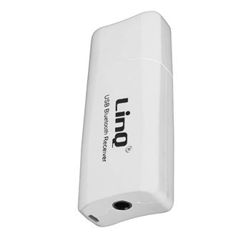 Adaptador de Áudio Bluetooth USB / Jack 3.5mm LinQ | Função mãos-livres | Branco - 1