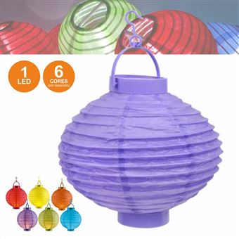 Candeeiro Div Decorativo de Papel LED a Pilhas - 1