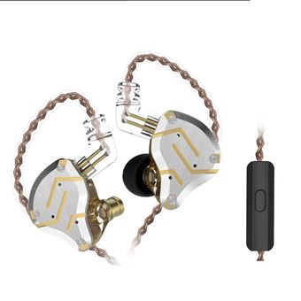 Auricular com Fios KZ ZS10 - Amarelo - 1