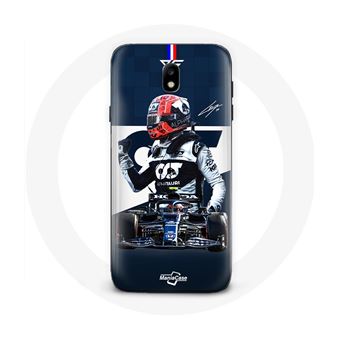 Capa Maniacase para Samsung Galaxy J7 2017 Fórmula 1 Max Verstappen Piloto de Corrida F1 Azul - 1