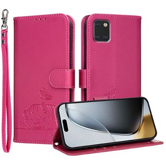 Capa FOXDOCK para Samsung Galaxy Note 10 Lite | Flip | Bloqueio RFID | Fecho Magnético | Pele Sintética | Alça de Pulso Amovível | Vermelho - 1