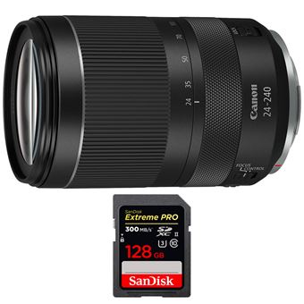 Canon RF 24-240 mm f/4-6,3 IS USM + 1 SanDisk 128GB Extreme PRO UHS-II SDXC 300 MB/s + PDF 15 Técnicas para Melhorar as suas Fotografias - 1
