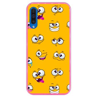 Capa Hapdey para Samsung Galaxy A50 2019 | Silicone Flexível em TPU | Design - Rosa