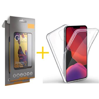 Conjunto skyhe 2 x Película de Vidro Full + Capa para iPhone 11 Pro Dupla 360º - Transparente Clear - 1