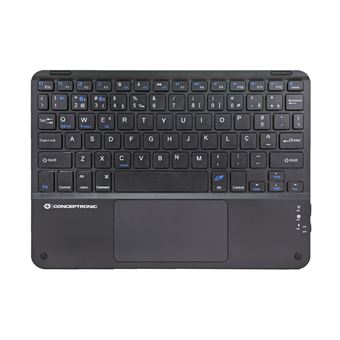 Teclado Wireless Conceptronic TOBIN01BPT | Idioma: Português | Preto - 1