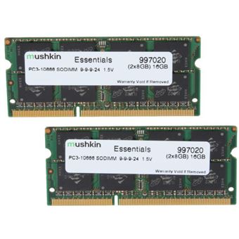 Módulo de Memória Mushkin SO-DIMM 16GB DDR3 Essentials - 1