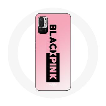 Capa Maniacase para Xiaomiredmi Note 10T 5G Pretorosa Groupe de K-Pop Logotipo Pretorosa Fundo Rosa - 1