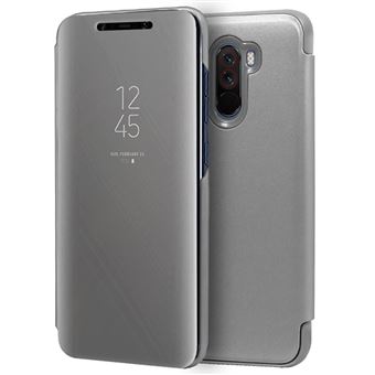 Capa Livro COOL para Xiaomi Pocophone F1 Clear View Prata - 1