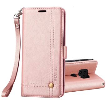 Capa de Couro LK para Huawei Mate 20 X Dourado Cor-de-Rosa