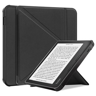 Capa PU função despertar/dormir automático com apoio, preto Magunivers para Kobo Libra 2 - 1
