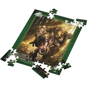 Puzzle SD toys T-Rex Jurassic World Efeito 3D + Lâmina Lenticular | 100 Peças - 1