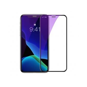 Película de Vidro Temperado Lmobile Baseus 2X Full-Screen Curvada Anti- Azul Light para iPhone 11 Pro / iPhone Xs / iPhone X - Preto (Sgapiph58S-Ia01) - 1