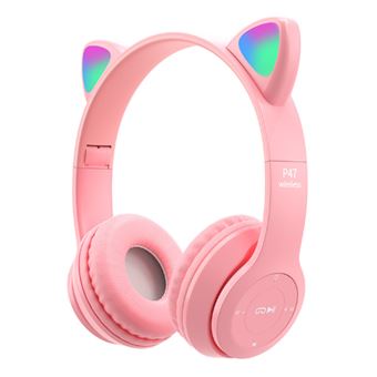 Auscultadores Gaming SZSMART P47M | Bluetooth | 3.5mm | Rosa - 1