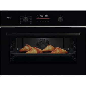 Forno Elétrico AEG Series 5000 Forno compacto Série 5000 SurroundCook com SteamBake com LUX | Pirolítico | 45 L | 59.5 cm | A+ | Preto - 1