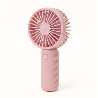 Ventoinha Portátil MAYOU SD2095 | Bateria | USB | Cabo Incluído - Rosa - 1