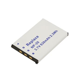 Bateria Avizar Li-ion para Casio NP-20 Camcorder | 3,7V 630mAh 2,3Wh | Branco - 1