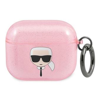 Capa Original TPU Karl Lagerfeld Airpods 3 Rosa - 1