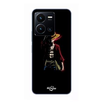 Capa Maniacase para Vivo Y35 4G | One Piece Manga Anime Luffy Black Background - 1