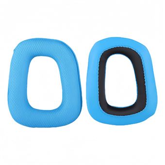 Almofadas para Auscultadores V-REEL para Logitech G35 G930 G430 G231 G431 G331 | Azul | Tecido de Malha - 1
