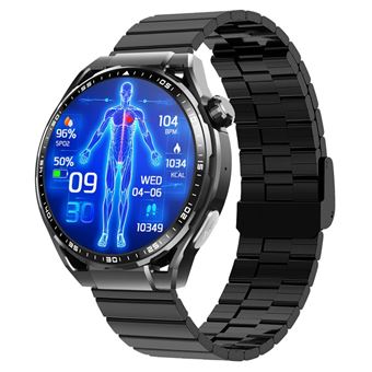 Smartwatch CHRONUS | Função de Telefone | Frequência Cardíaca | Pressão Arterial | À Prova D 'Água | Preto - 1