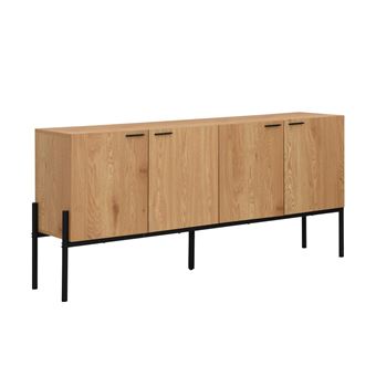 Aparador baixo Vente Unique MEMPHIS | Aglomerado e derivados de madeira Natural claro - 1