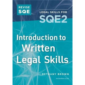 Revise Sqe Introduction To Written Legal Skills For Sqe2 - 1