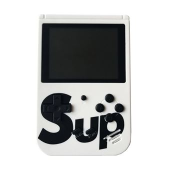 Mini Consola Retro Portátil (400 Jogos) com Ecrã 3” | Cabo para TV | Comando Extra - Branco - 1