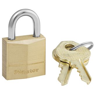 Cadeado para Bagagem MASTER LOCK 120EURD | Latão, Prateado - 1